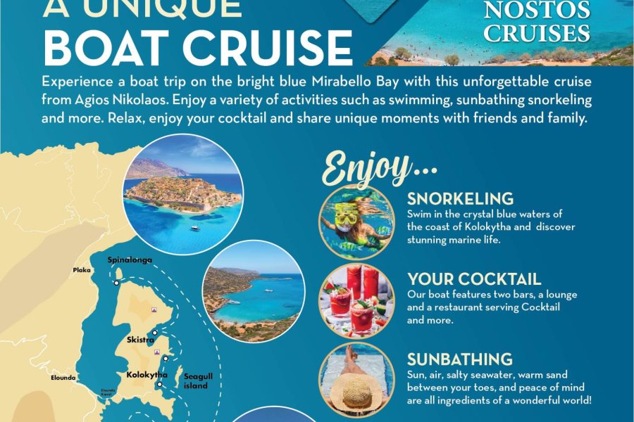 Boat tour to Mirabello Bay​